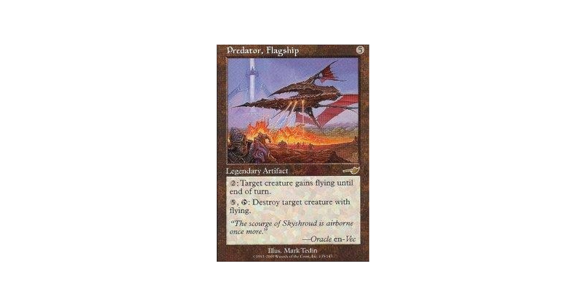 MTG Foil サインド 旗艦プレデター 英語版1枚 NEM ネメシス Predator, Flagship | Nemesis | Star City Games